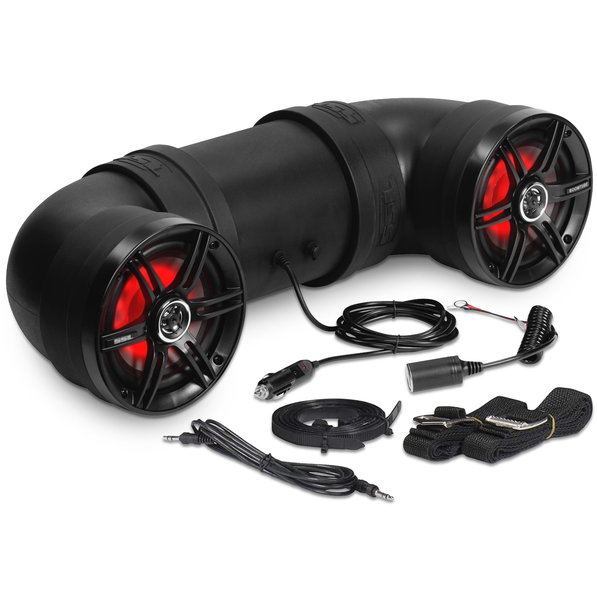 Marine Stereo Bluetooth System Boat AM FM Radio kit w/ Speaker 240W for ATV UTV