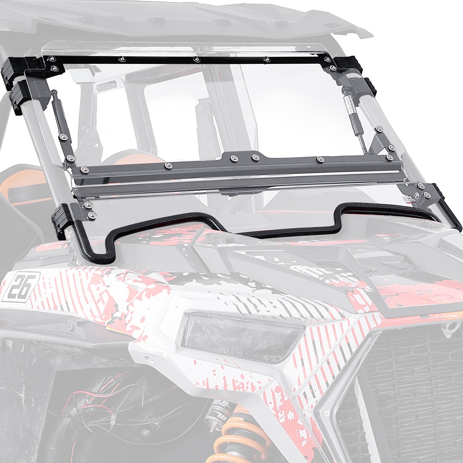 3-IN-1 Flip Front Windshield Vent for 2025-2027 Polaris RZR PRO XP/4 RZR PRO S/4