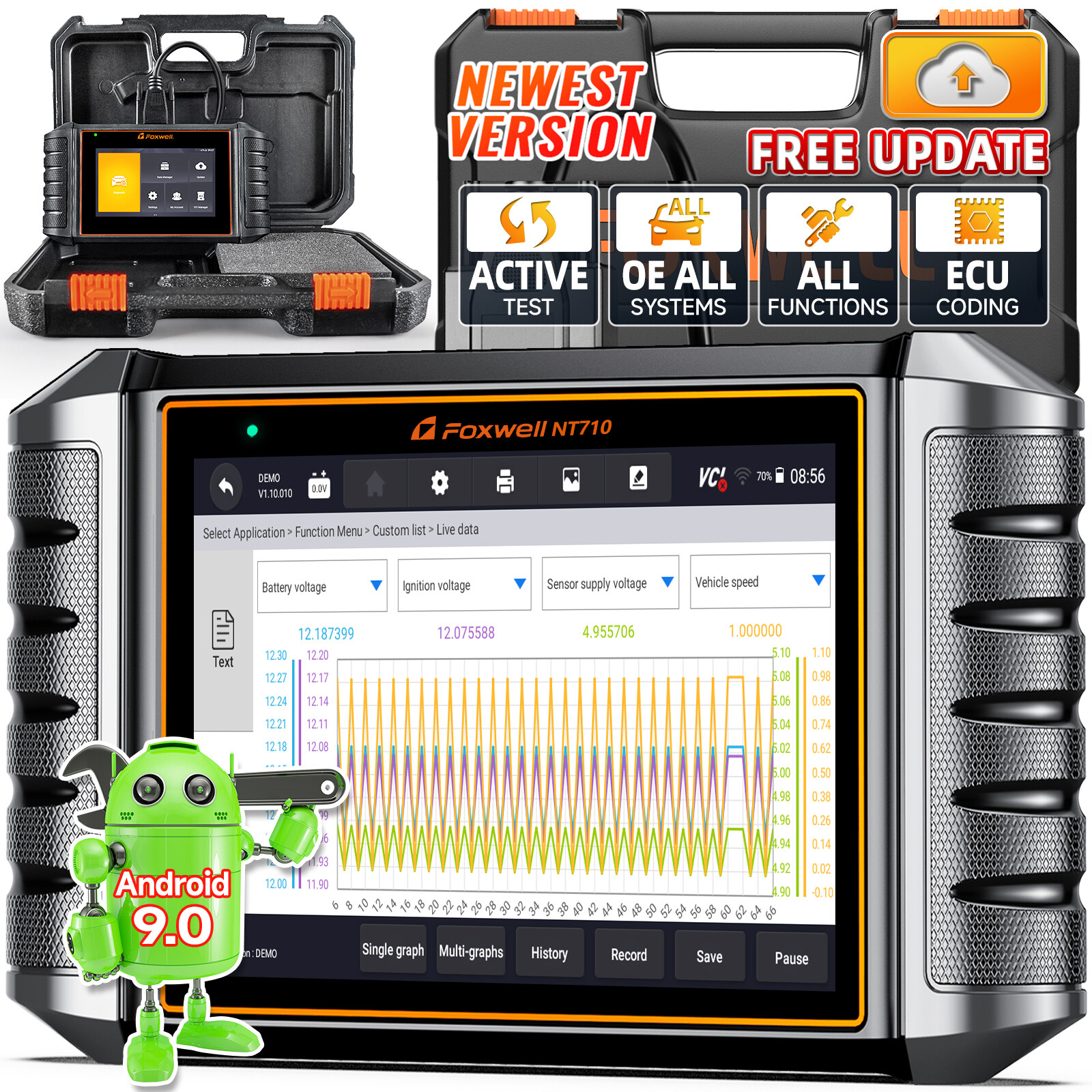 FOXWELL NT710 All System Bidirectional OBD2 Scanner