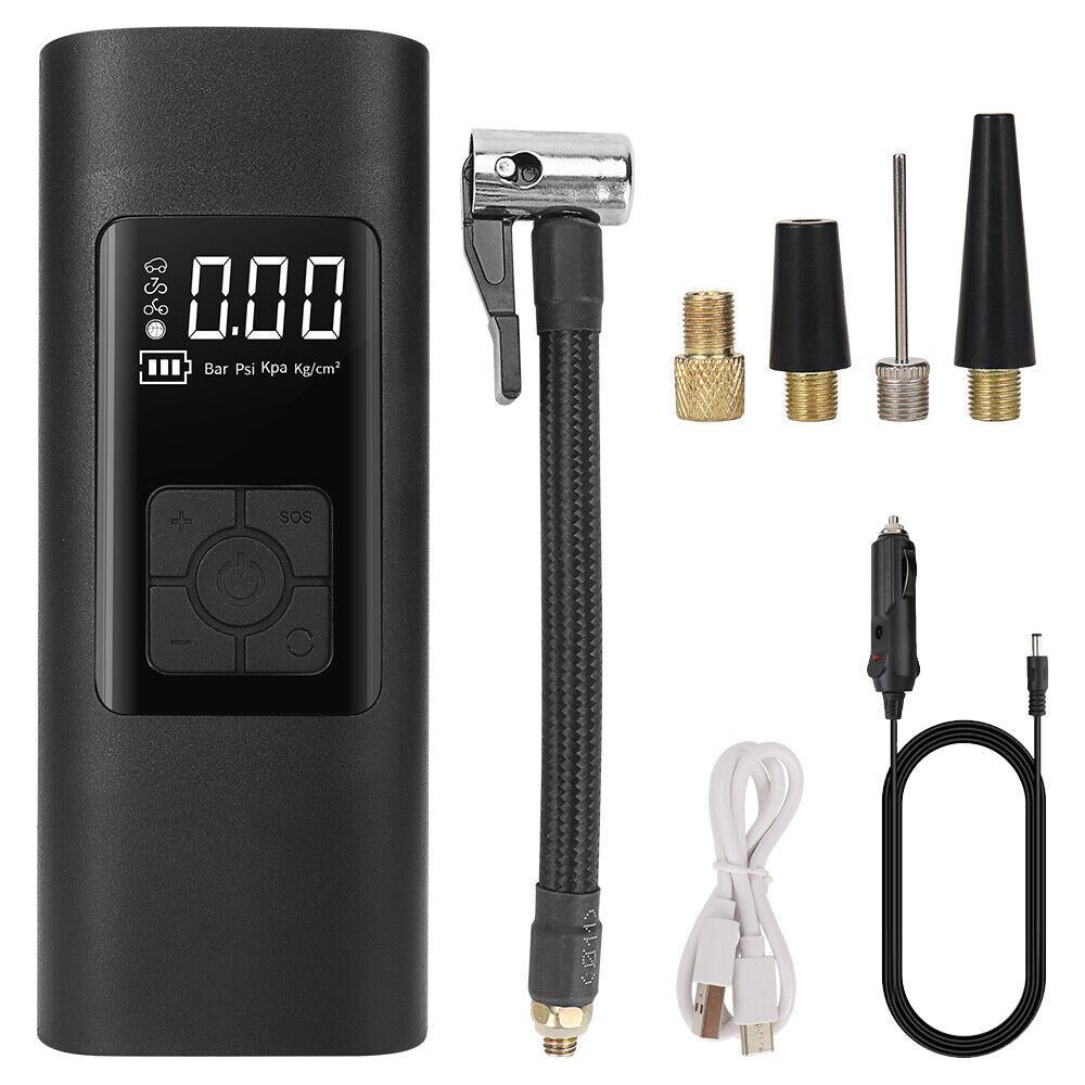 12V DC Twin Cylinder Mini Air Pump Compressor Tire Inflator Kit 12 Volt 150psi