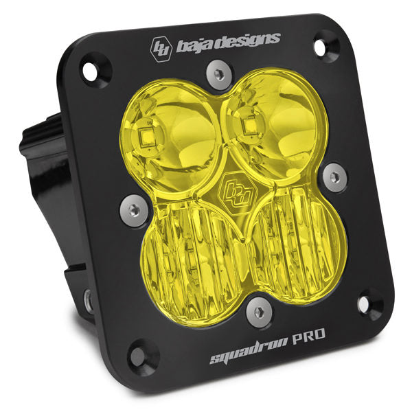 Baja Designs Squadron Pro Flush Mount Amber LED Driving/Combo Light Pod, 491013