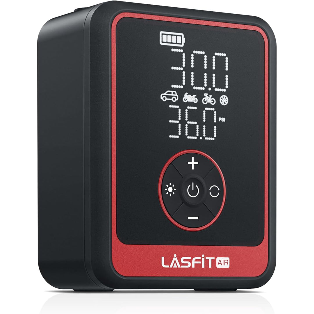 LASFIT AIR LAP-CR1-Pro Tire Inflator Portable Air Compressor, 150 PSI, Battery Powered