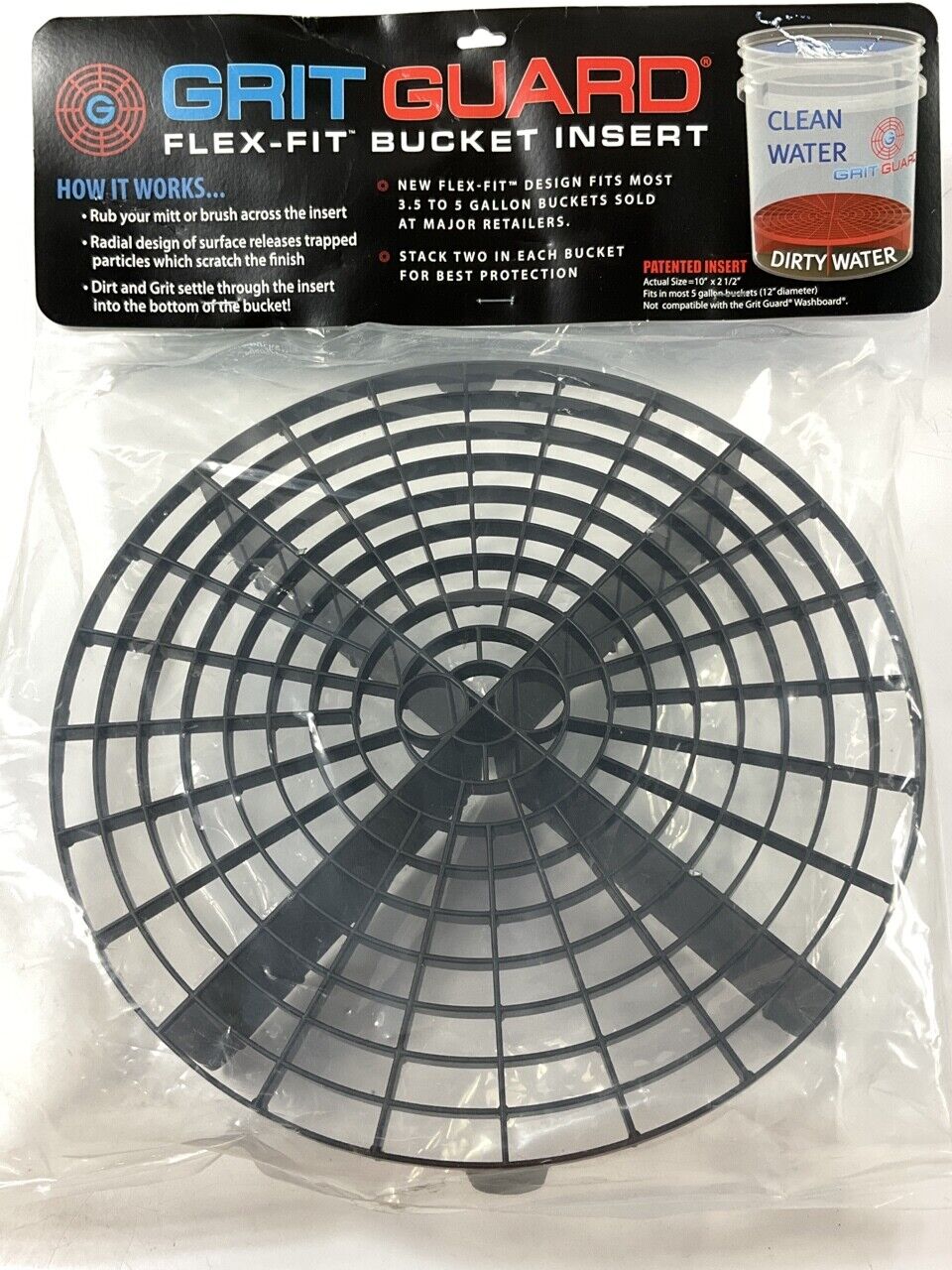 Grit Guard 5-Gallon Wash Bucket Insert