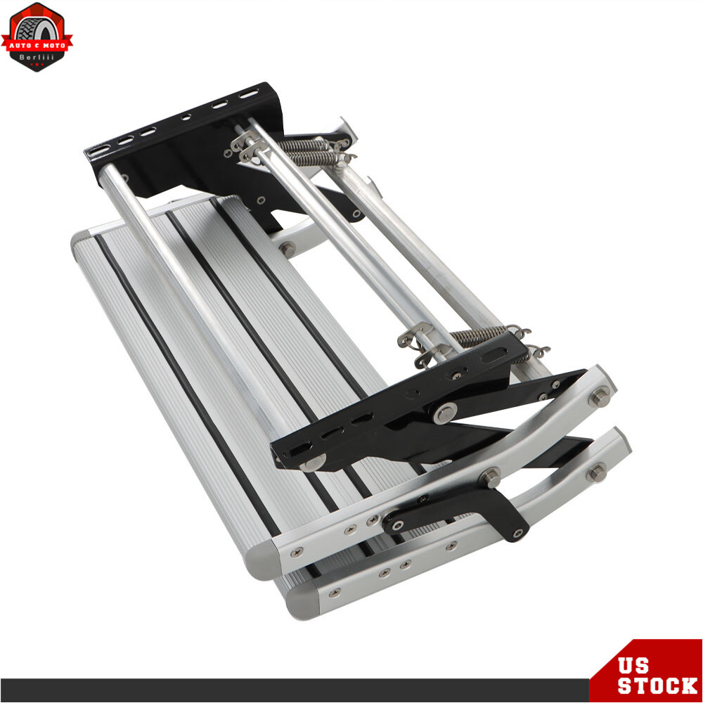 Manual Pull Out Single 1 Step RV Camper Trailer Platform Steps Stair Anti-Slip