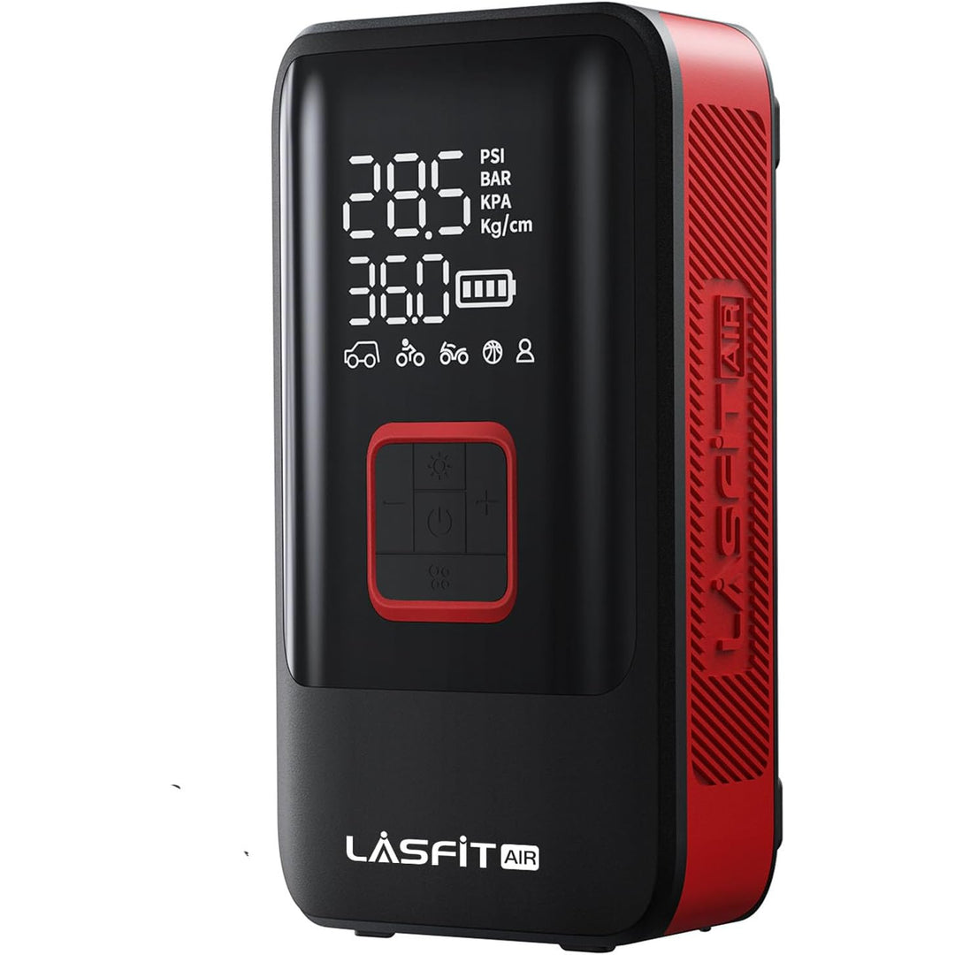 LASFIT Tire Inflator Car Air Compressor Pump Dual Cylinder fit SUV Pickup Truck