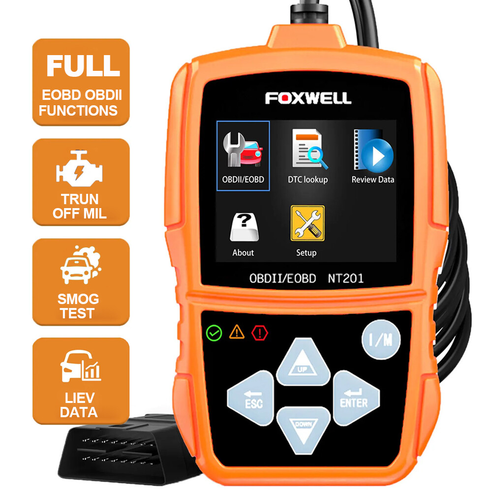 FOXWELL NT201 OBD2 Scanner / Code Reader (check engine)