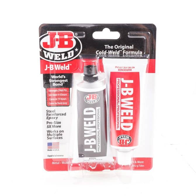 J-B Weld 8281 Professional Size Steel Reinforced Epoxy Twin Pack 10 oz Grey