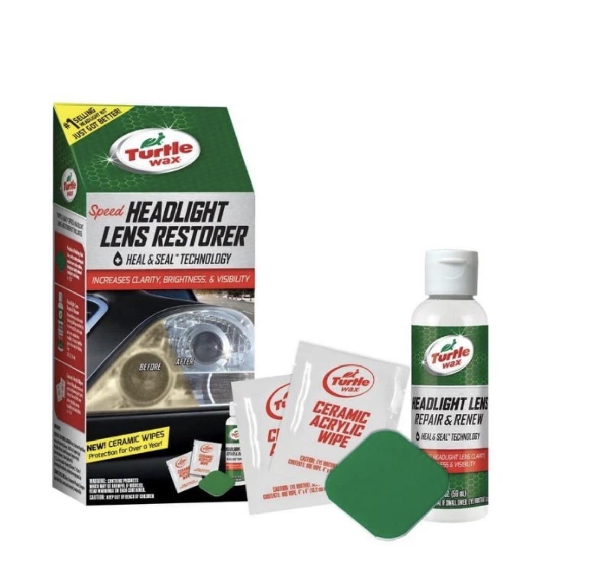 Turtle Wax Speed Headlight Lens Restorer Kit