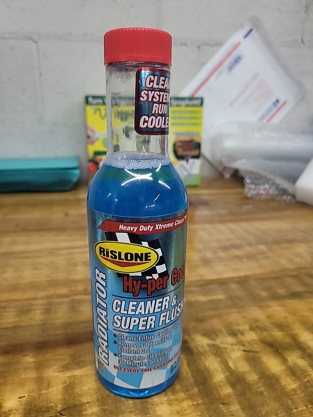 Rislone Hy-per Cool Radiator Cleaner and Super Flush — 16 oz. (MPN HFL400)