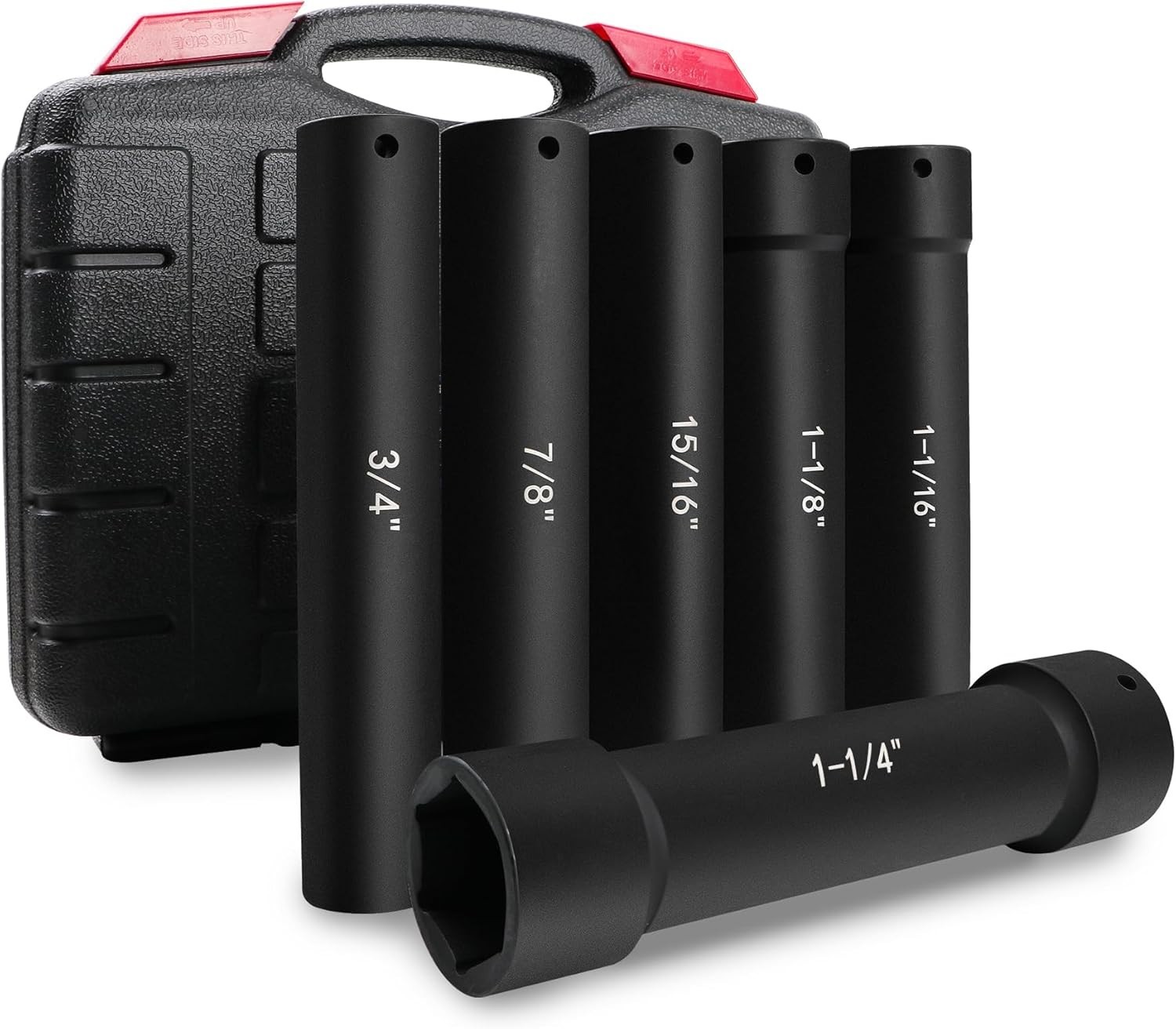 1/2-inch Drive Extended Length Impact Socket Set 6-Piece