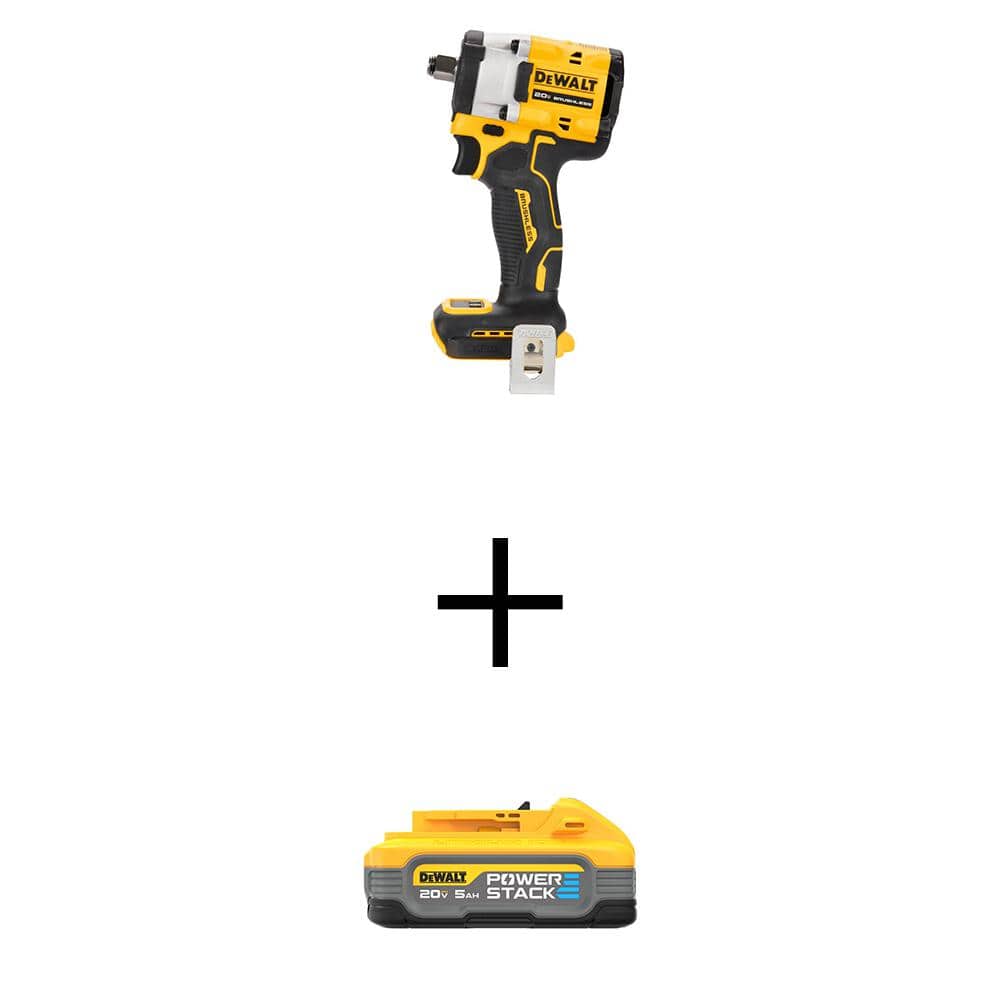 20V Cordless Impact Wrench for DeWalt Battery 1/2in Brushless