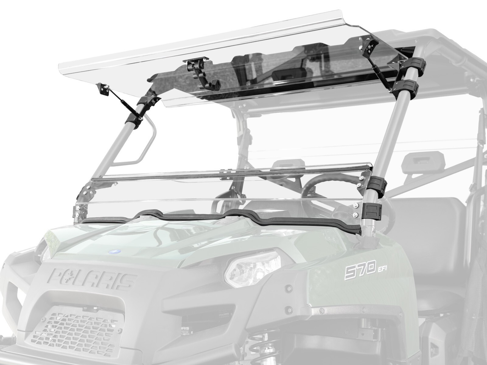 SuperATV Full Windshield for Polaris Ranger XP 800 (2010-2014) Clear
