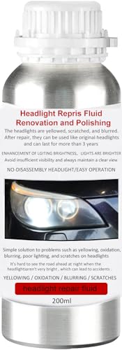 200mL Headlight Restoration Liquid Polish Kit Refill
