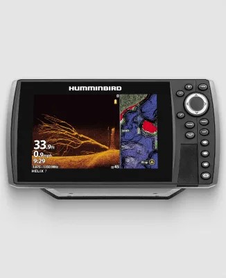 Humminbird Helix 7 Chirp GPS G2N Fishfinder w/ Ice Transducer + Mount