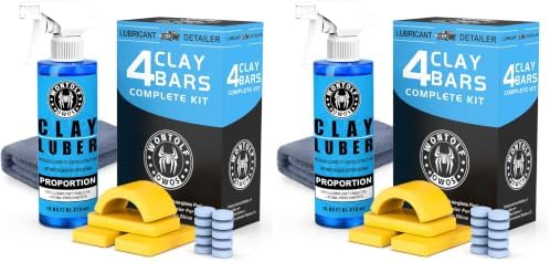 Car Clay Bars Auto Detailing 400g and Clay bar Lubricant Tablets 8 Pack