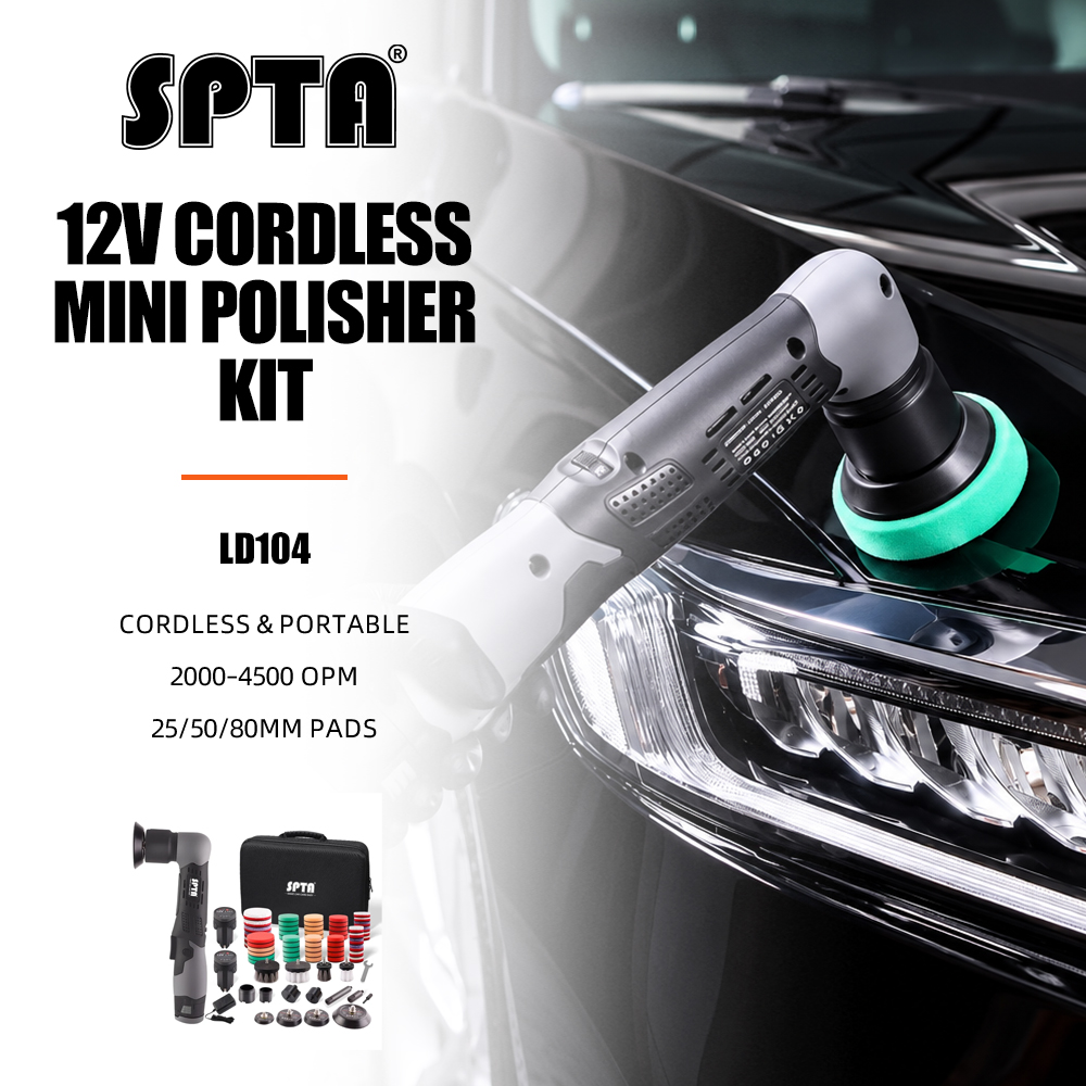 SPTA Cordless Mini Car Polisher 12V, Model Sp-Da1Us