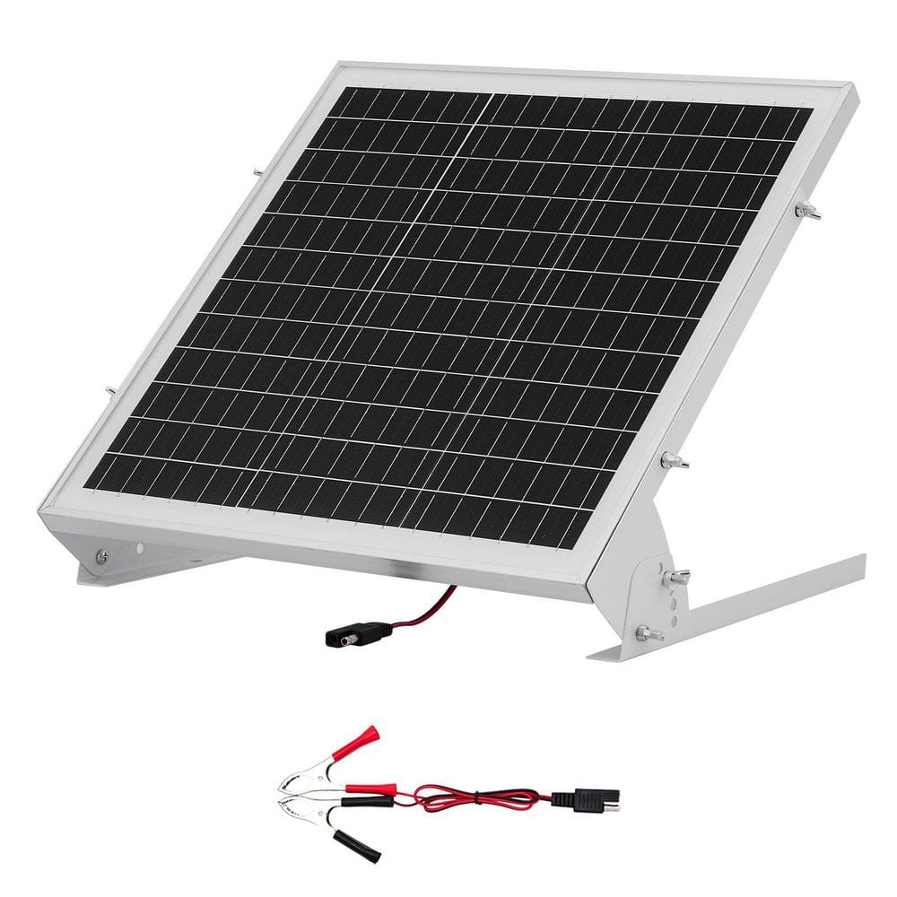 SKYSHALO 12V 20W Solar Battery Charger, Monocrystalline Silicon Solar Panel