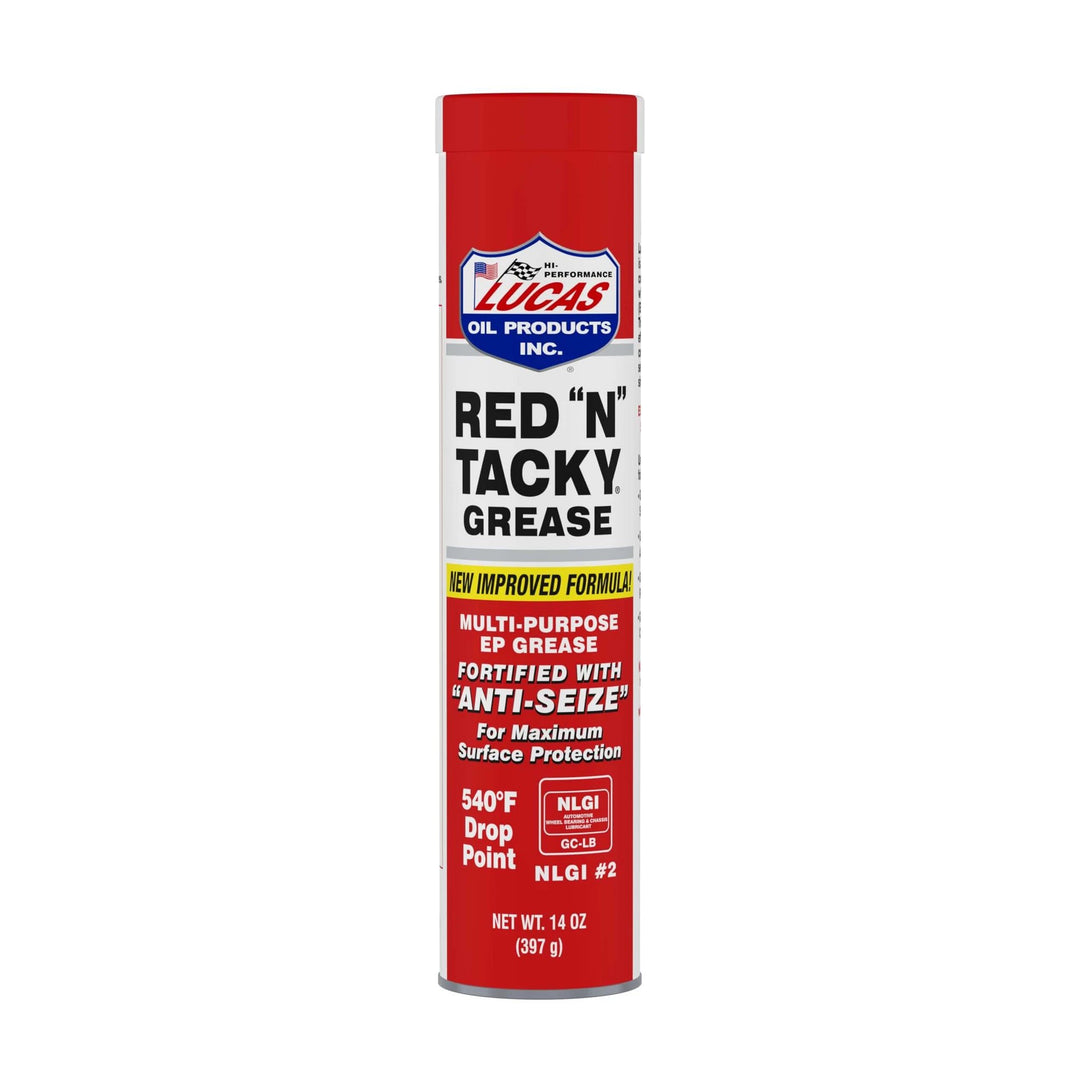 Lucas Oil 10005 Red "N" Tacky Grease, 14 oz Tubes — 10-Pack