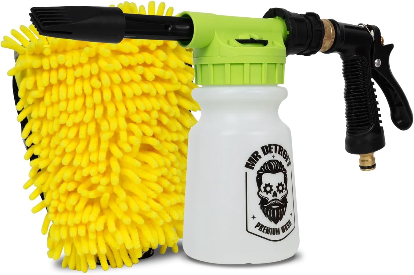 Mr. Detroit Foam Blaster and 3-Way Chenille Wash Glove Kit