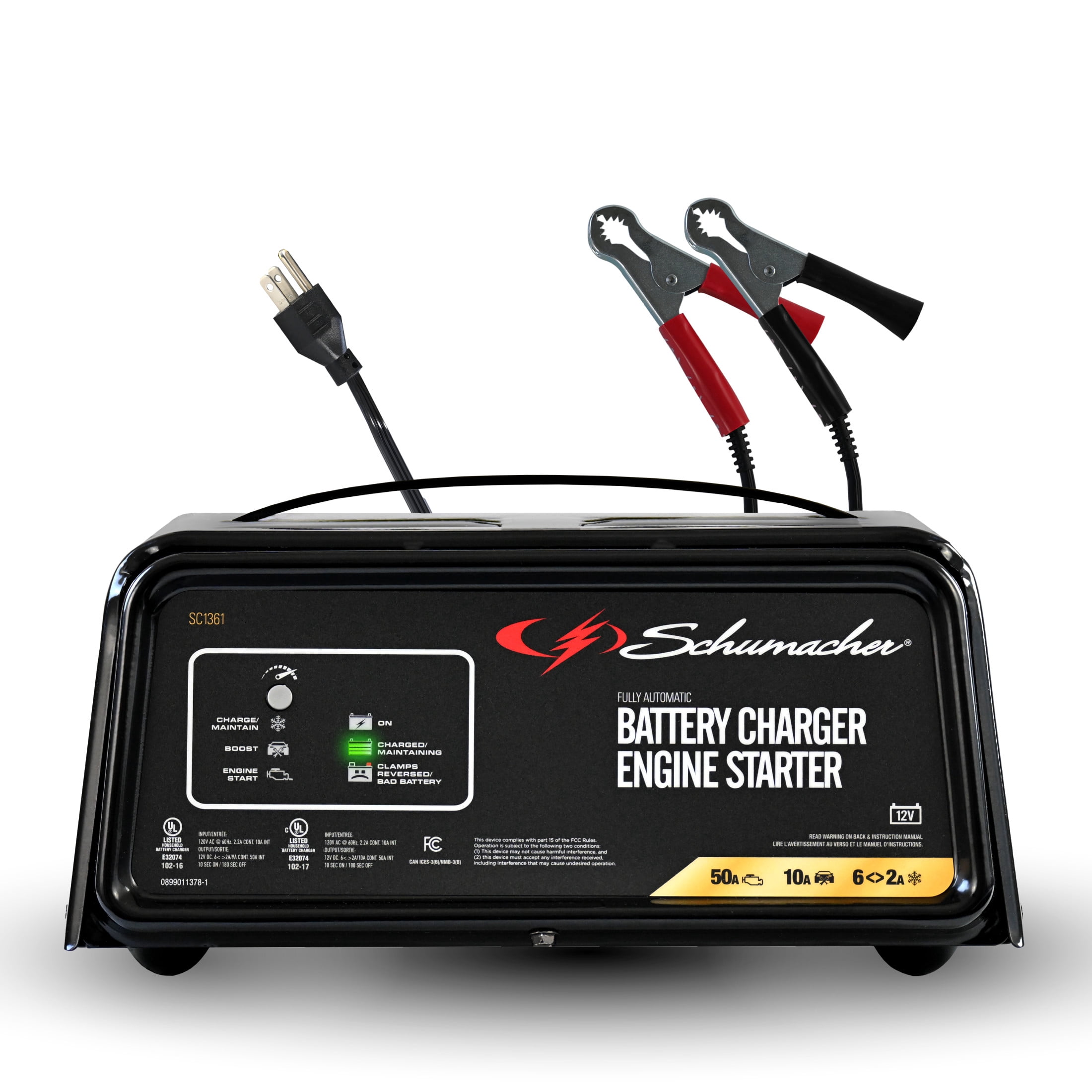 Schumacher SC1361 50A Engine Starter / 12V 6A Charger Maintainer
