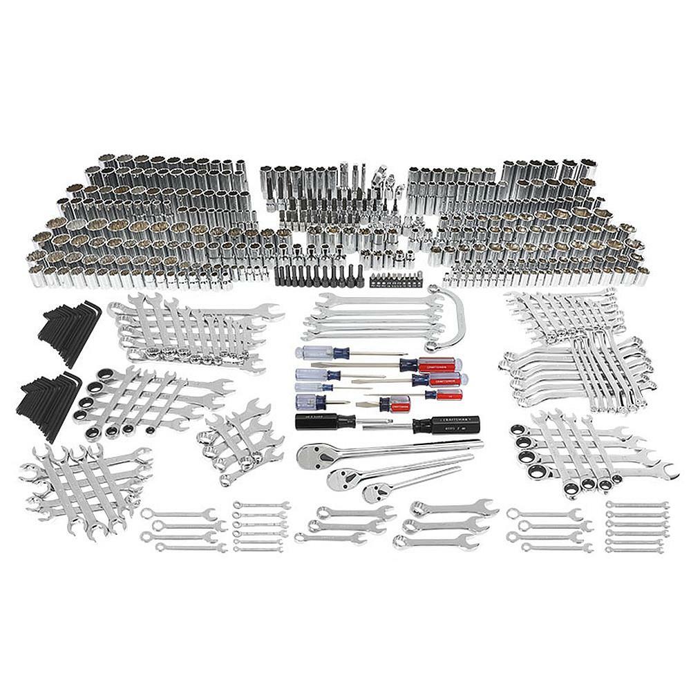 CRAFTSMAN 450 Pc Mechanics Tool Set | Ratchet, Socket, Wrench Kit | SAE & Metric