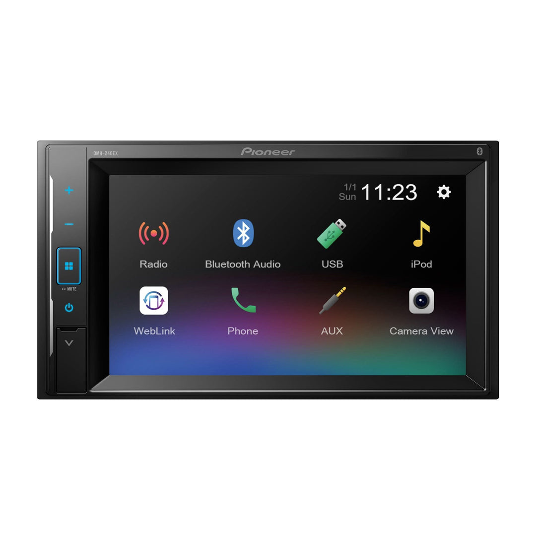 Pioneer package 6.2" In-Dash Car Stereo receiver + 2 pair 6.5" coaxial Speakers (DMH-240EX)