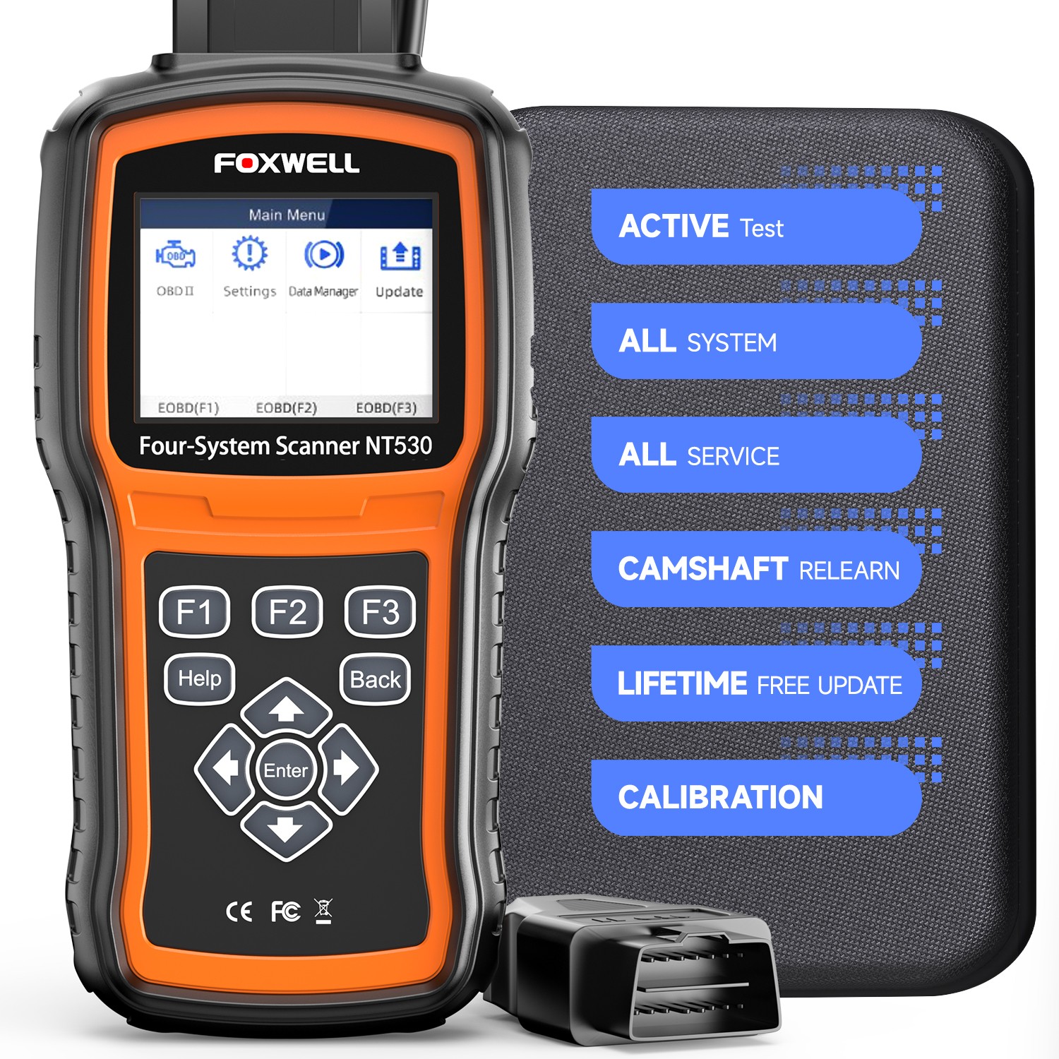 FOXWELL NT530 PRO Mercedes Benz Diagnostic Scanner Tool with 38-Pin Cable