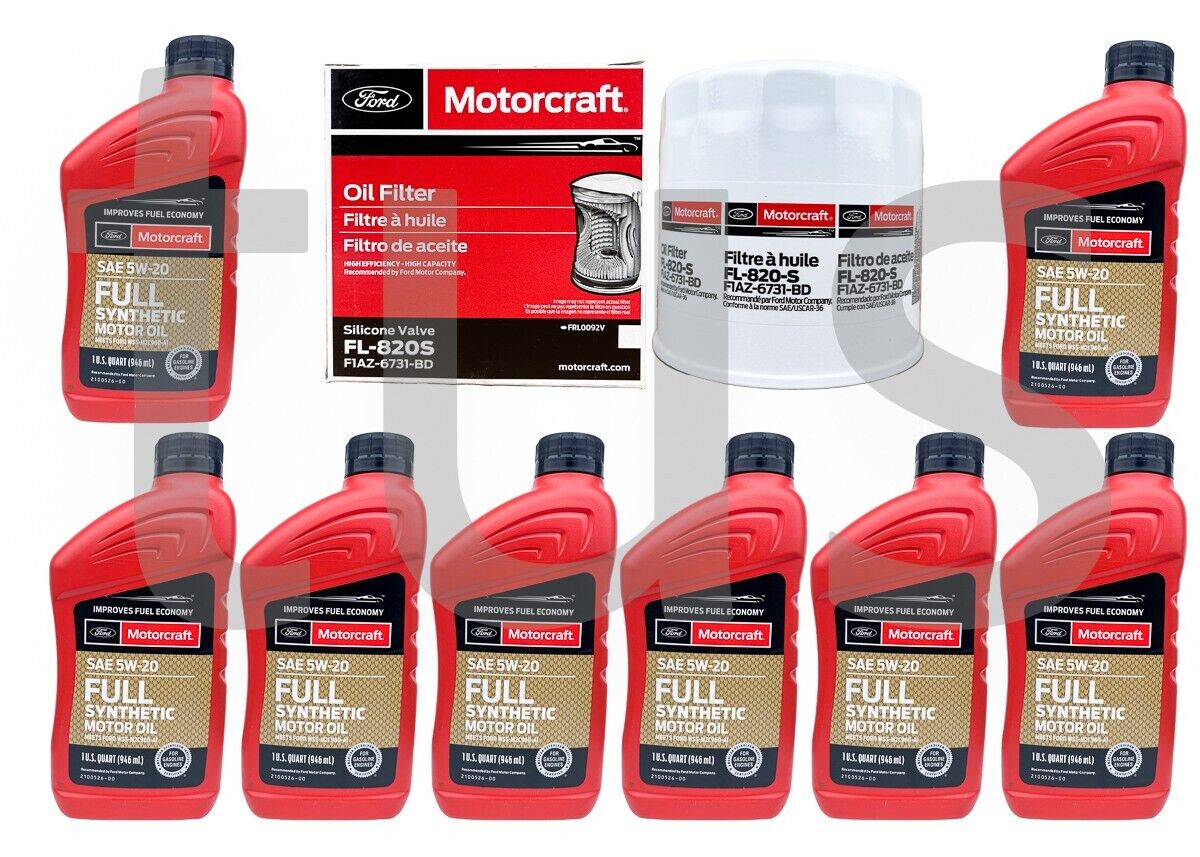 Full Synthetic Genuine Motorcraft Oil Change Kit for 2021 Ford F650 7.3L V8