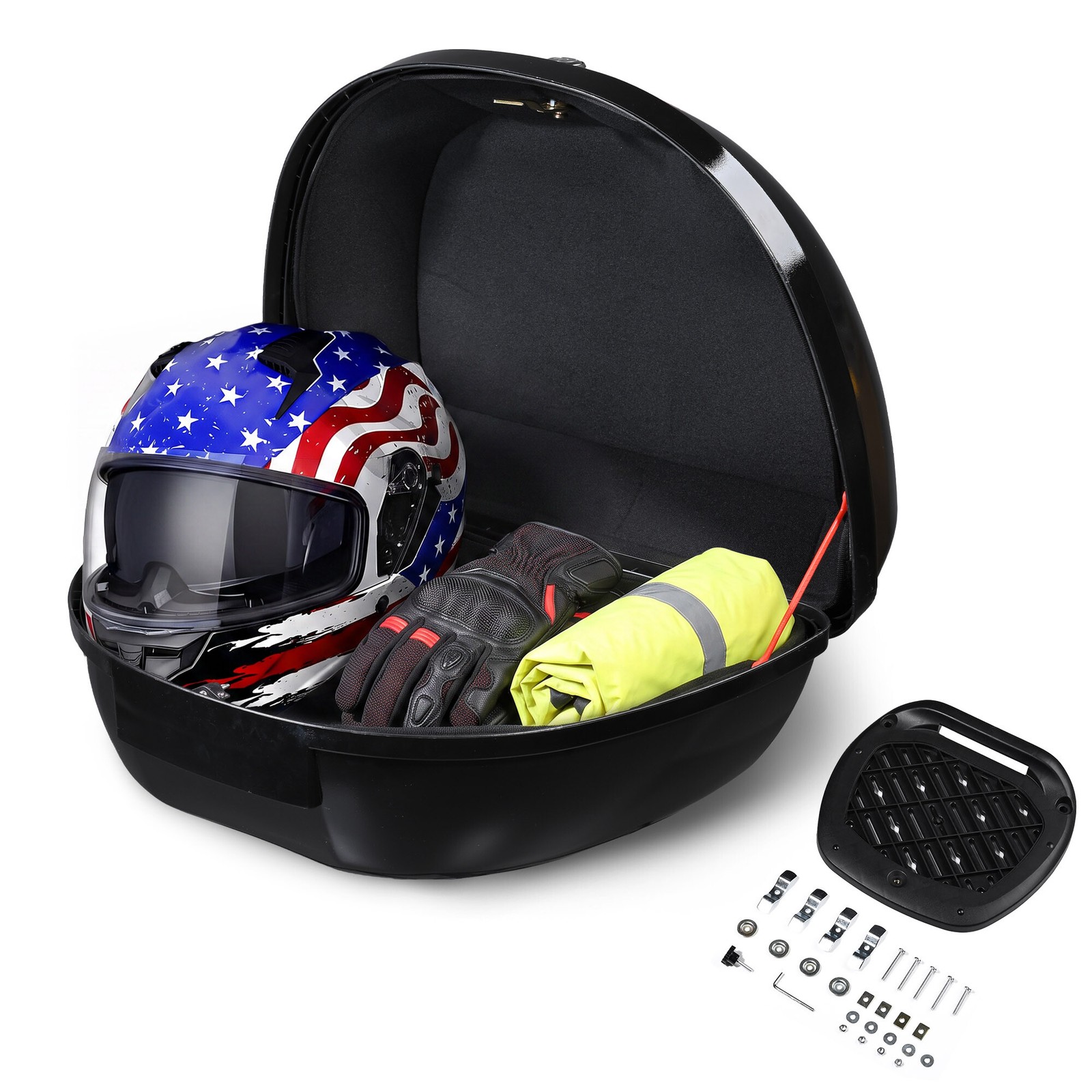 Motorcycle Tour Trunk Tail Box Luggage Pack 50L for Harley Yamaha Suzuki Cruiser