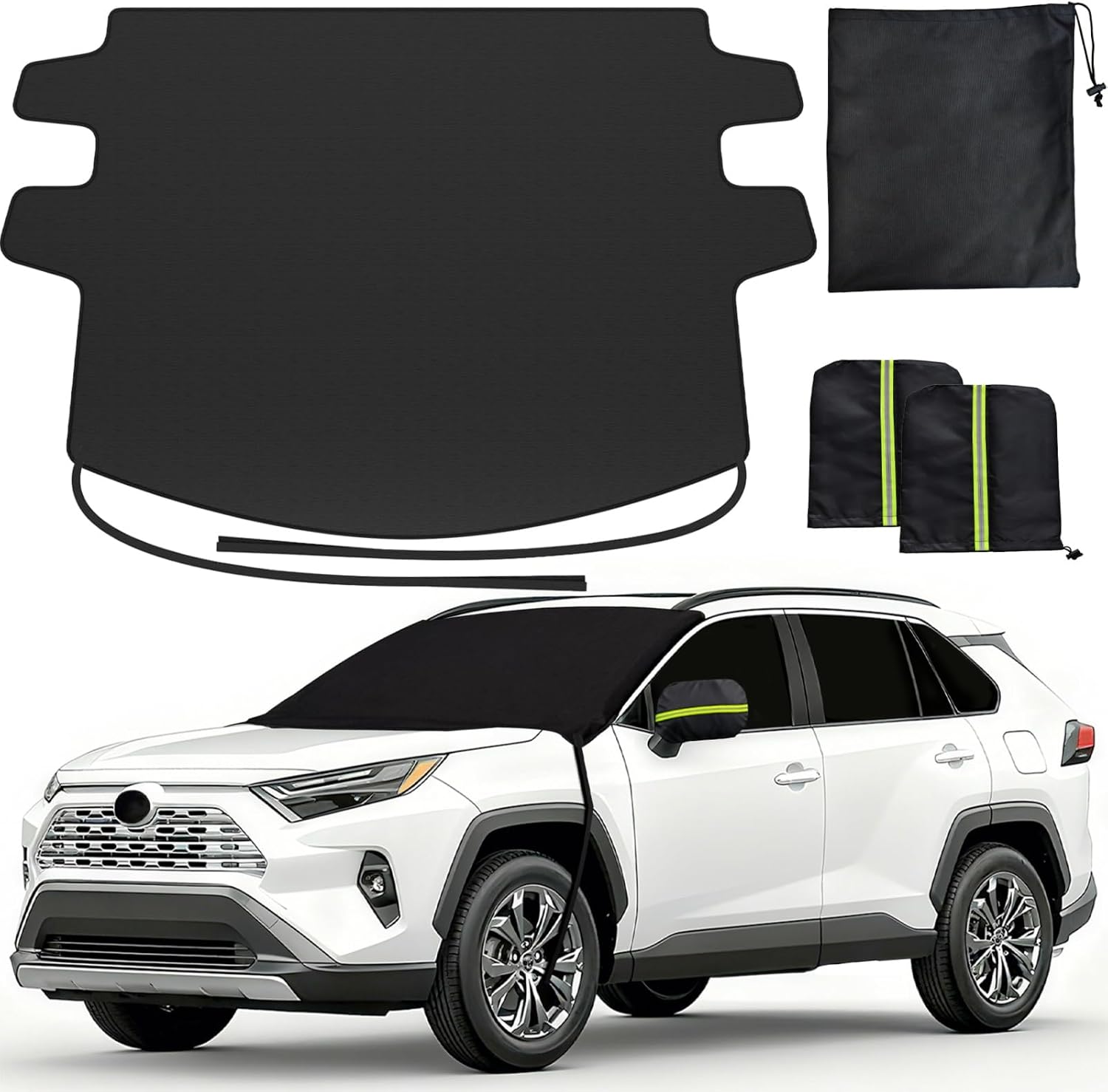 REEVAA Upgraded Car Windshield Cover for Ice & Snow All-Weather Protection