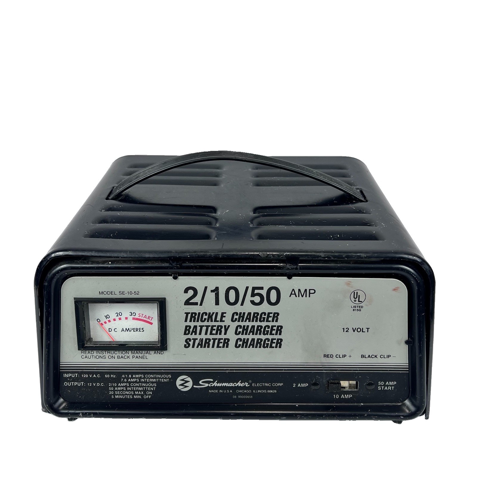 Schumacher Farm and Ranch Battery Charger 50 Amp-10 Amp