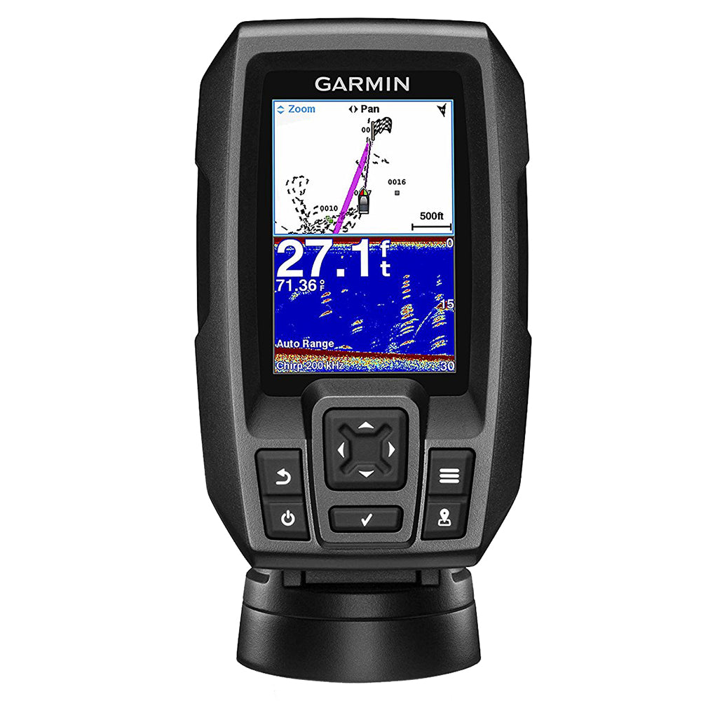 Garmin Striker 4 GPS & Transducer Fishfinder with Chirp, NEW