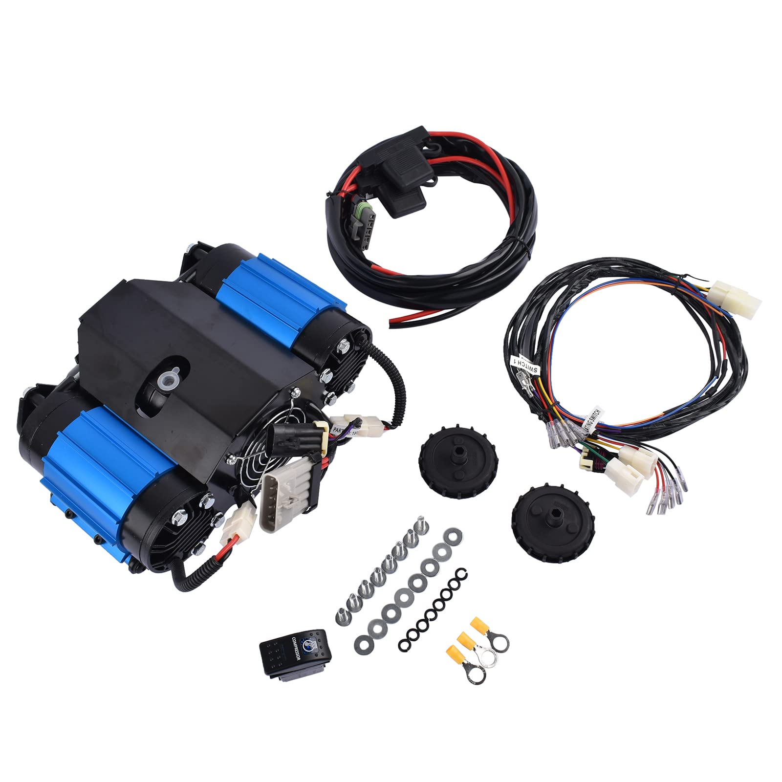 GELUOXI 12V Twin Air Compressor, CKMTA12 Replacement, Universal High Output