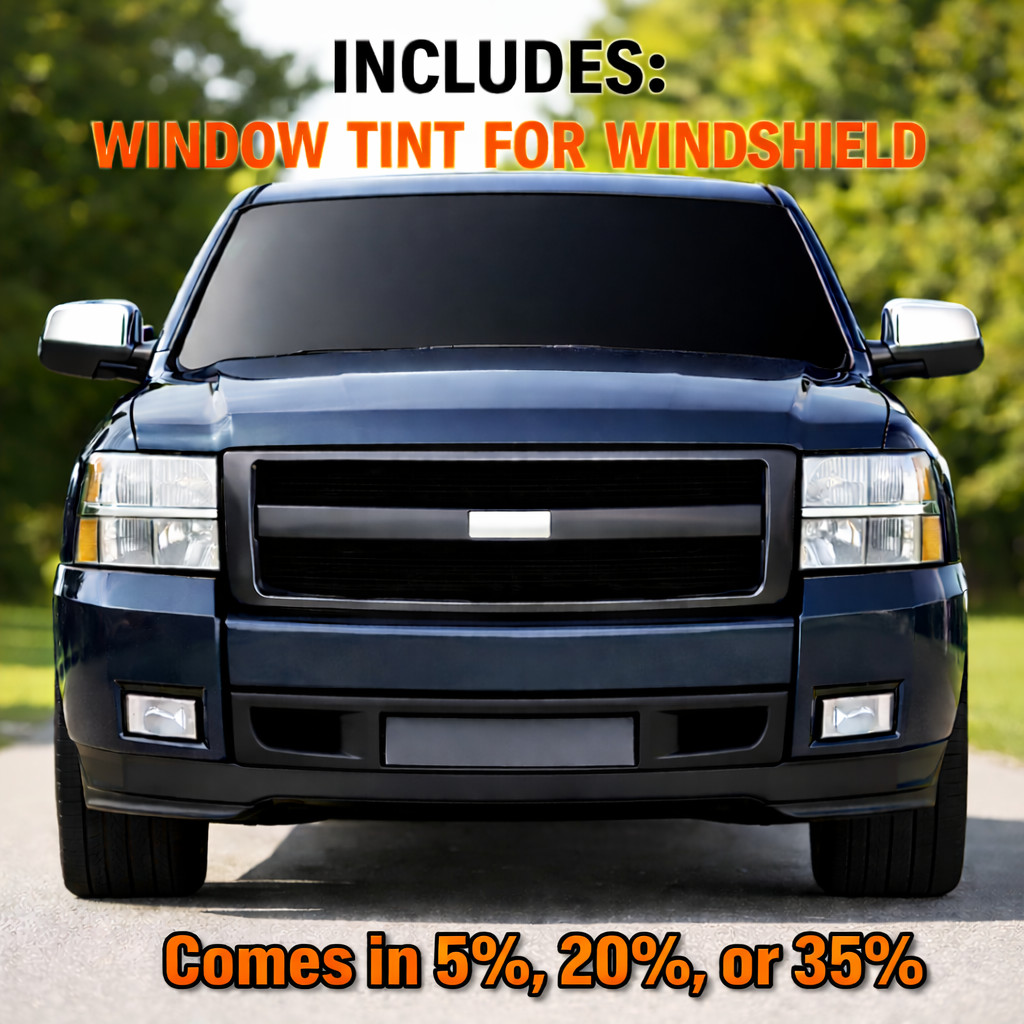 Precut Full Windshield Tint Film for Ram 1500, 2017–2020
