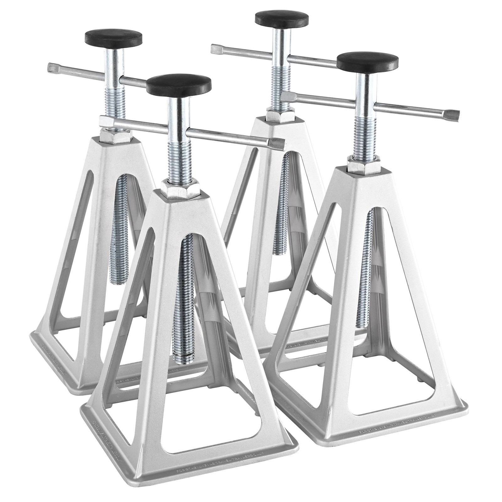 RV Stack Jacks Trailer Stabilizer Aluminum Camper Leveling Jack Stands 4 Pack