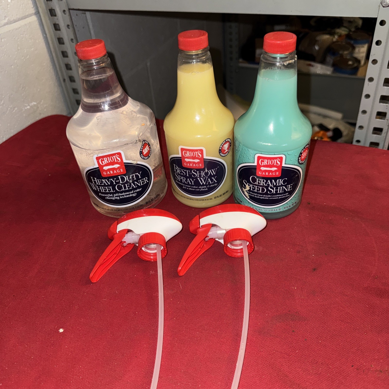 Griot's Garage Ceramic Speed Shine + Spray Wax + Wheel Cleaner — Pack of 3