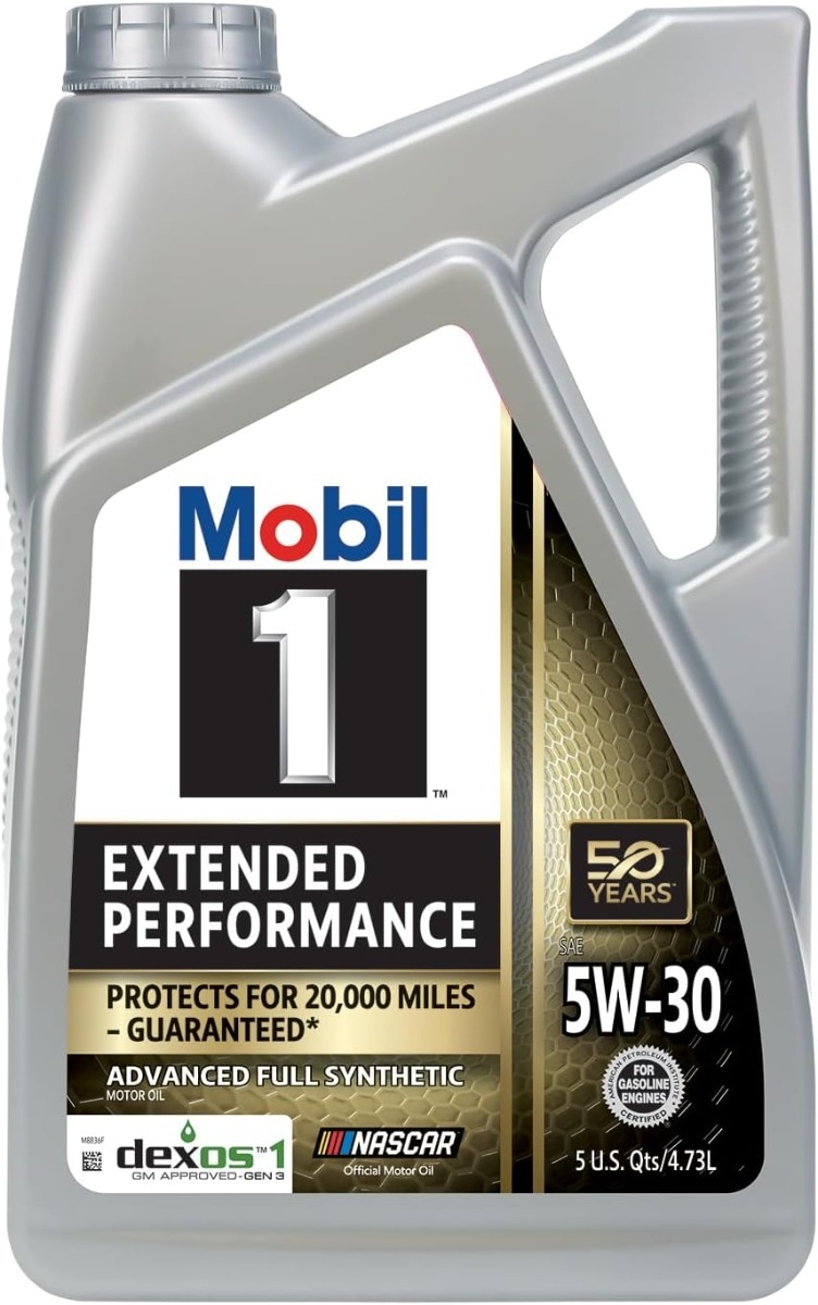 Mobil 1 Extended Performance Full Synthetic Motor Oil 5W-30 — 5 Quart, 2-Pack