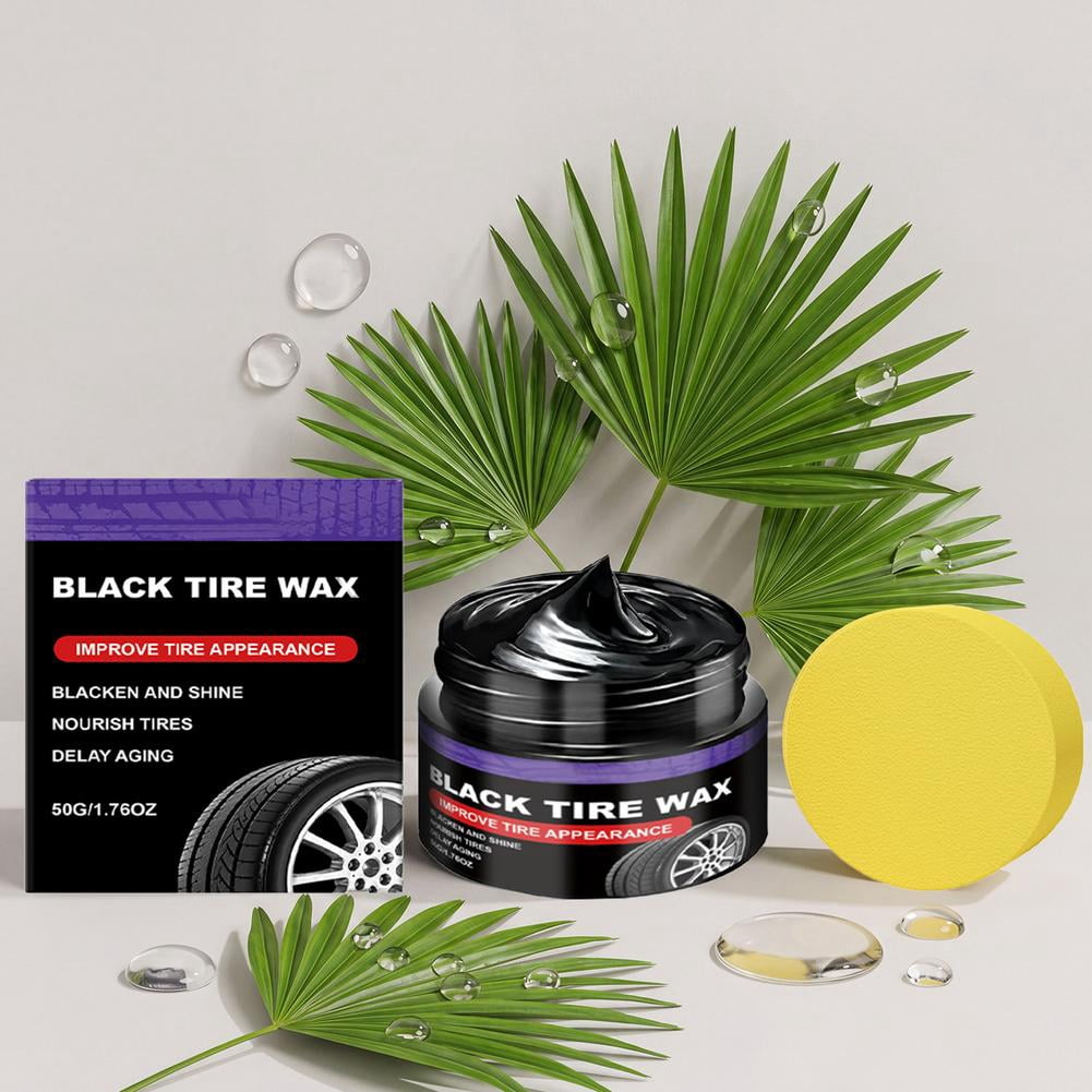 Tire Wax Black Shine Restorer Long Lasting Protection Anti Crack Formula