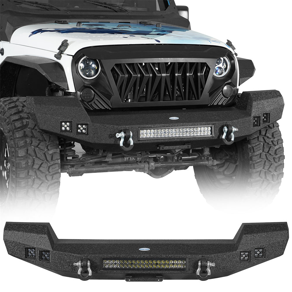 Hooke Road Full Width Bumper LED Light Bar 07-18 Wrangler JK