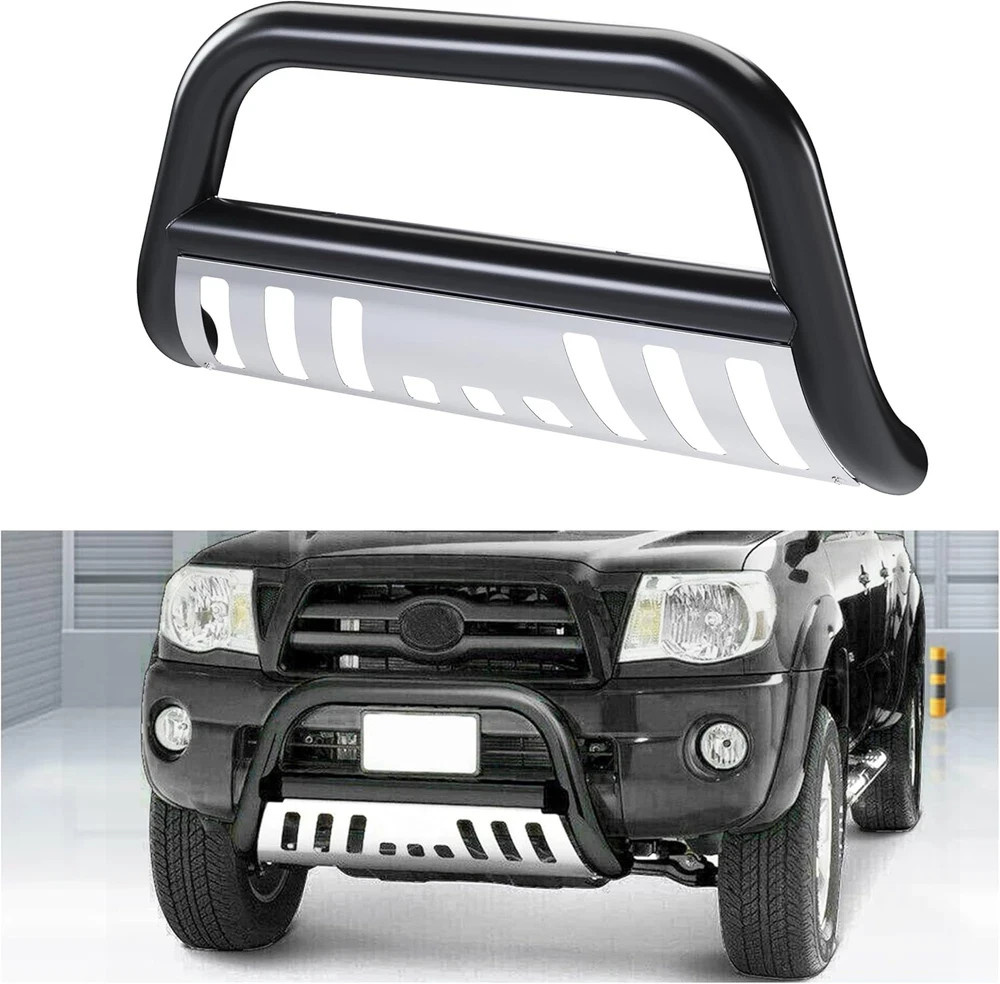 Bull Bar 3" Front Grille Brush Guard Push Bumper for 2005-2015 Toyota Tacoma L4