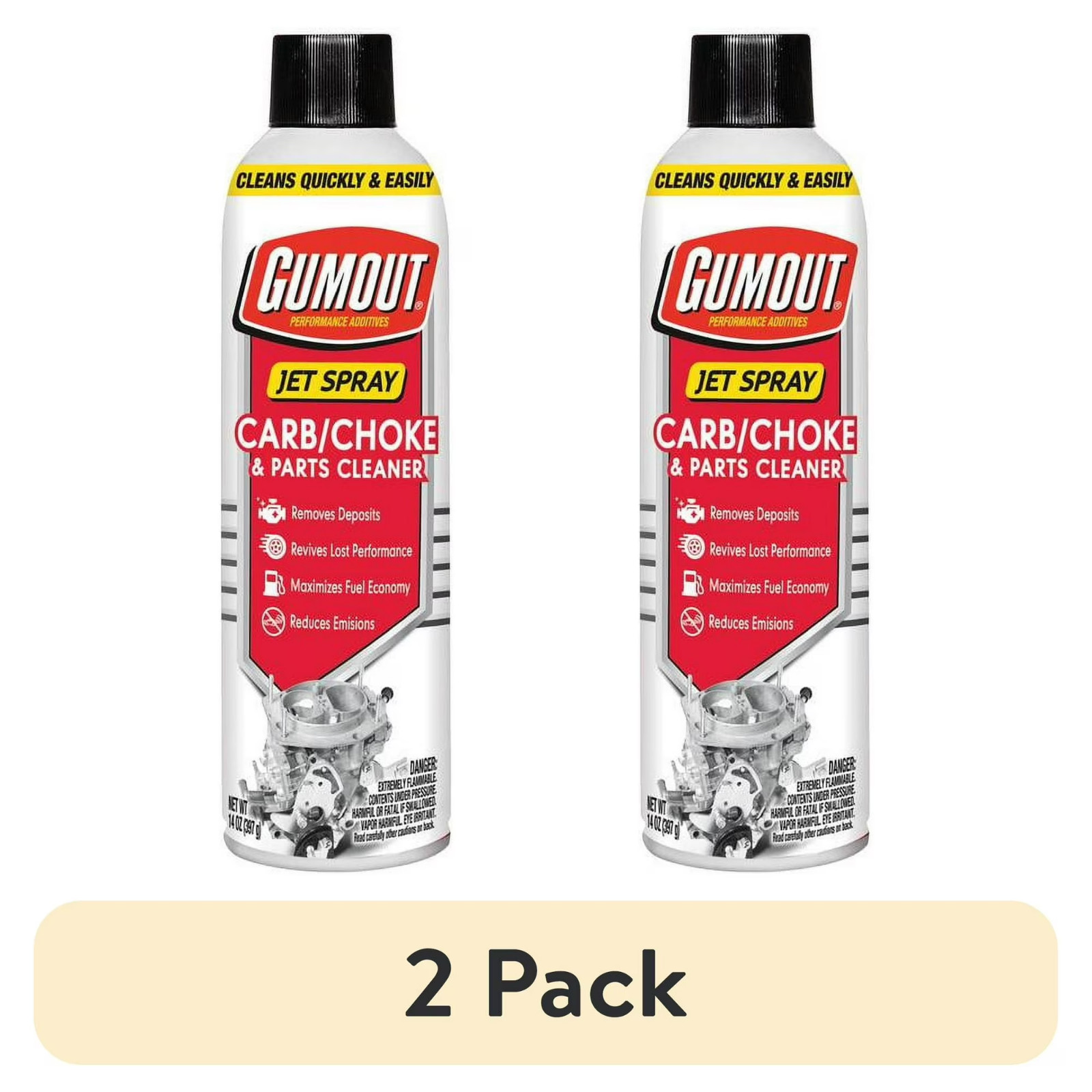 Gumout Carb And Choke Carburetor Cleaner 14 Oz Cleans Metal Engine Parts Spray