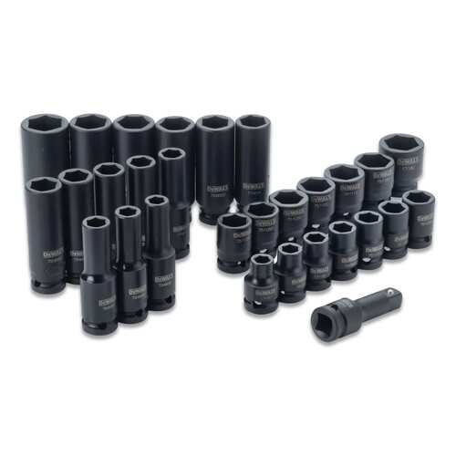 DEWALT DWMT19249 30-Pc 1/2in Impact Socket Set