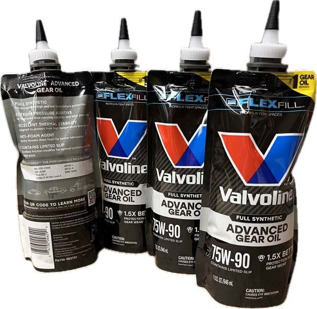 Valvoline Full Synthetic SAE 75W-90 Gear Oil, 4 qt (889785)
