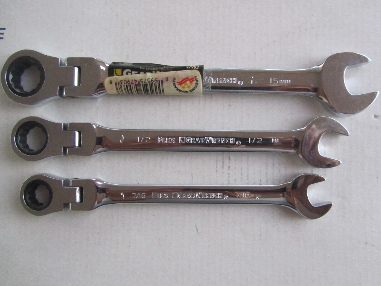 GearWrench 9230D 3pc Metric Ratcheting Wrench Drive Adapter Set