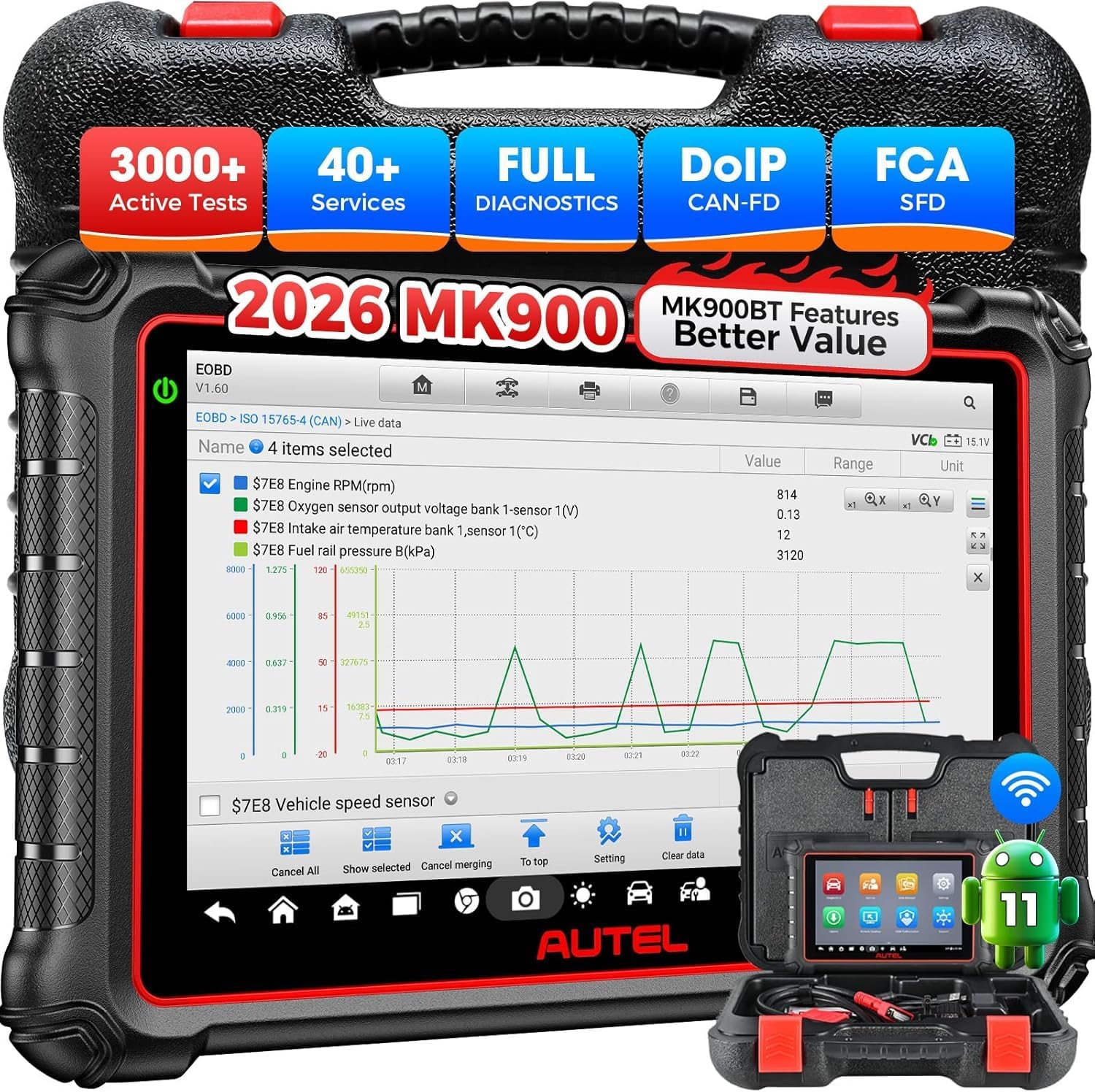 Autel MaxiCOM MK900 All-System Diagnostic Scanner (2026)