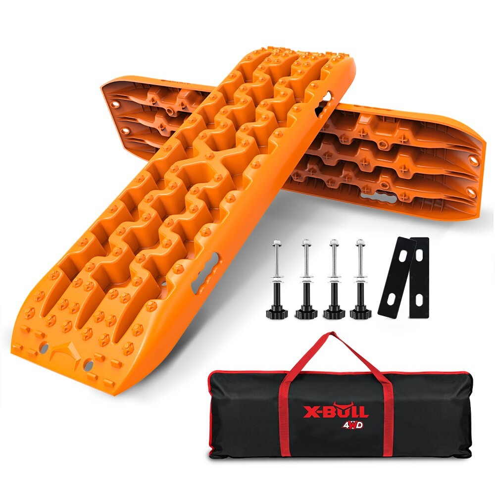X-BULL Recovery Traction Tracks Boards, Sand / Snow / Mud, Mounting Kit 4WD, Blue Gen3