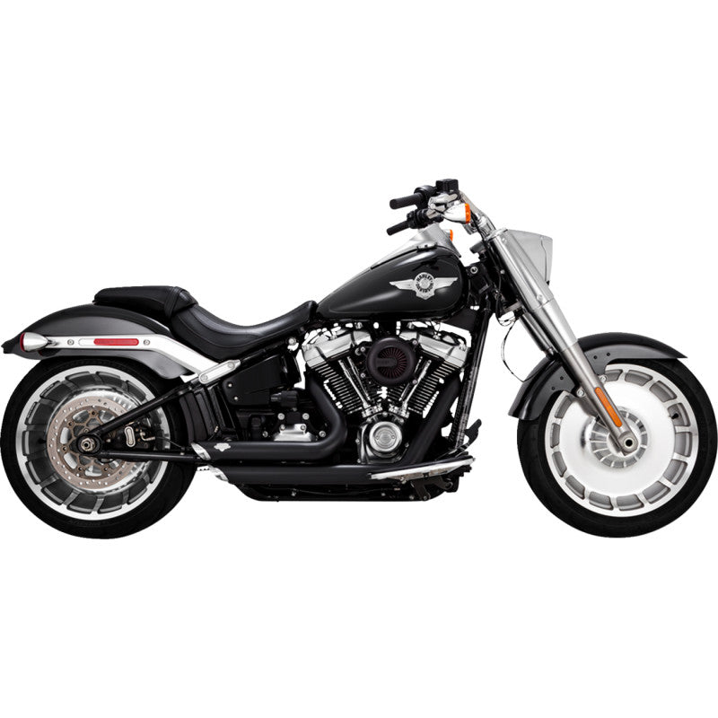 Vance & Hines Black Shortshots Staggered Exhaust 47335, 2018+ Breakout/Fat Boy/FXDR