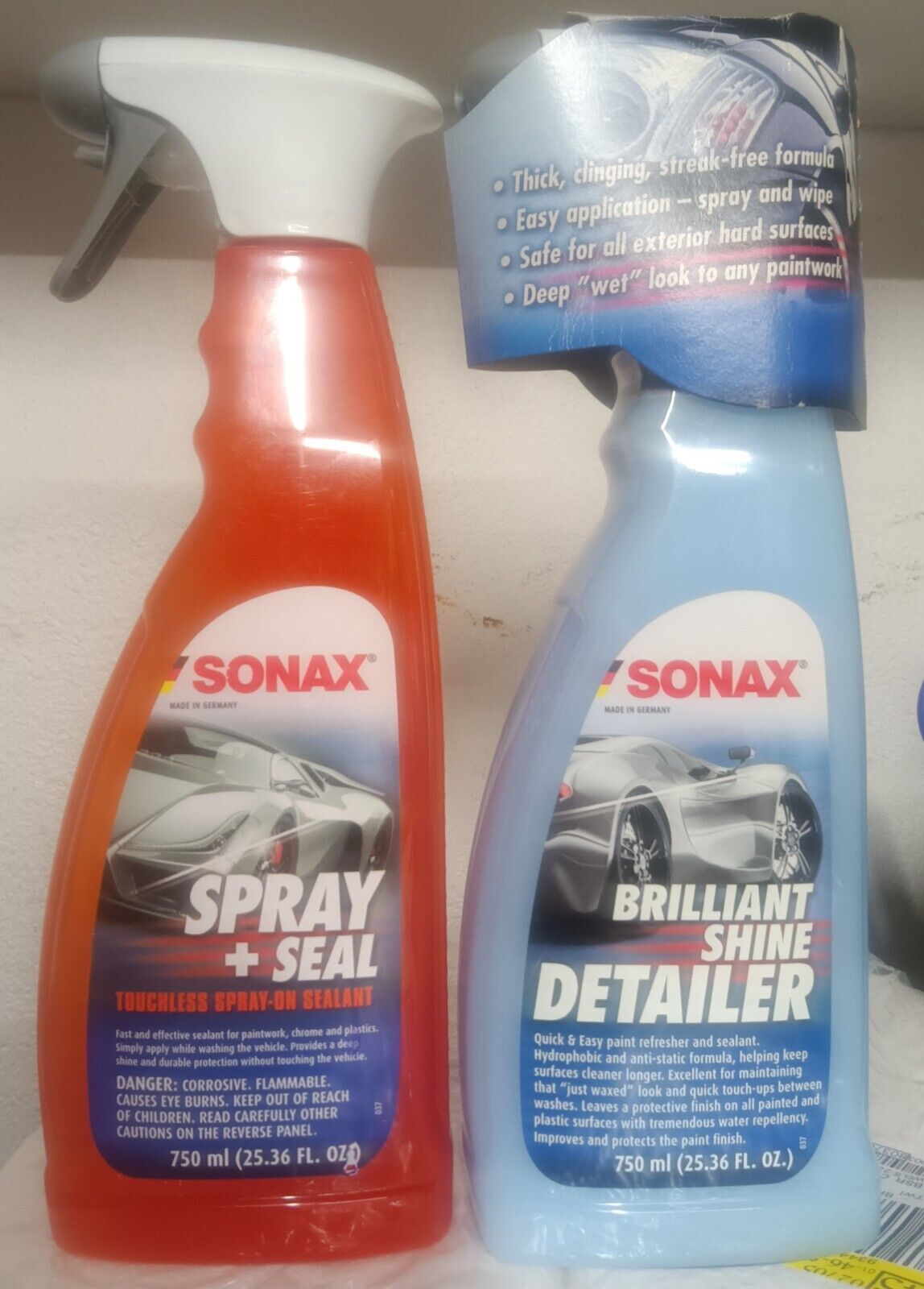 Sonax Brilliant Shine Detailer, Spray + Seal — Set of 2