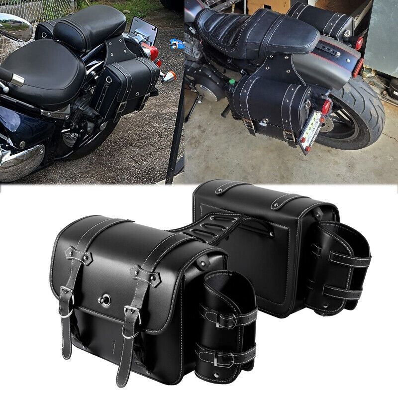 Motorcycle Saddle Bags Side Tool Bag Luggage Fit for Harley Suzuki Yamaha Honda