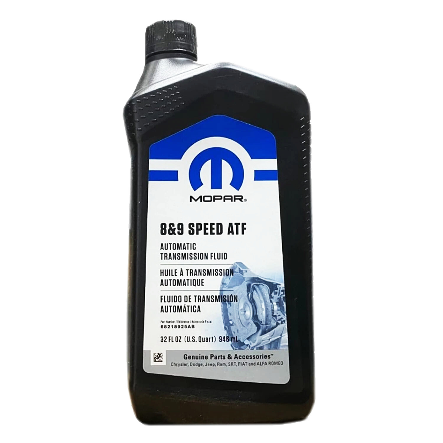 Mopar 68218925AB 8 & 9 Speed ATF, 1 Quart